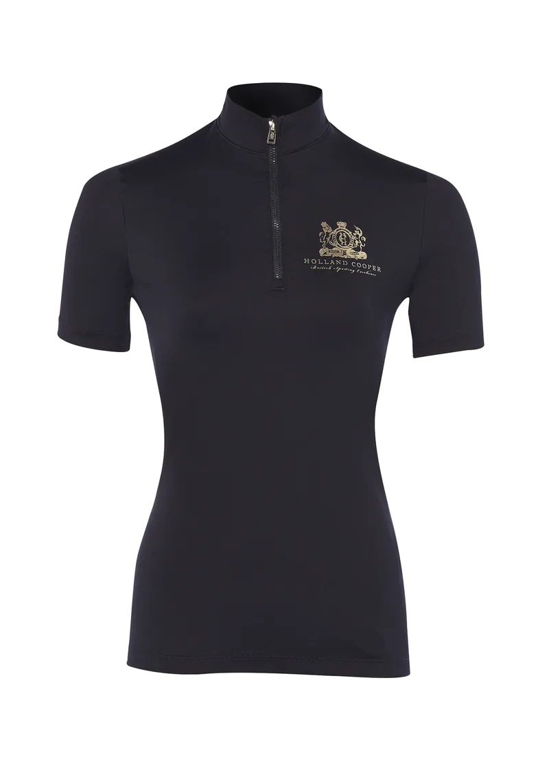 Holland Cooper Equestrian Short Sleeve Base Layer- Black -2